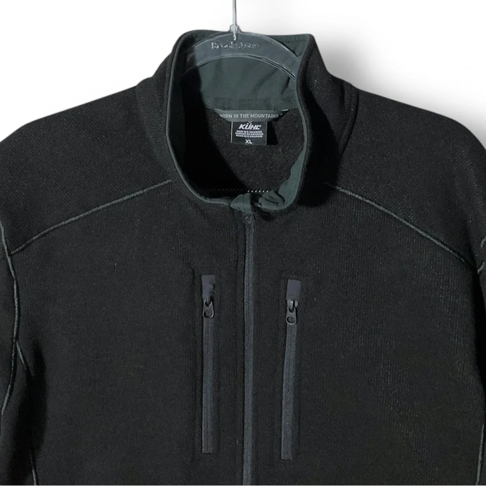 KUHL Interceptr Full Zip Fleece Jacket XL Black Outdoor Performance - Picture 4 of 13